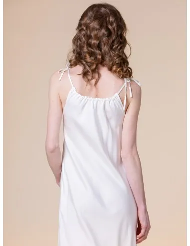 ABITO LUNGO CON SPALLINE SOTTILI IN 100% BAMBU'...