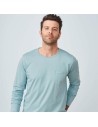 T-SHIRT BASIC IN COTONE BIOLOGICO MANICHE LUNGHE "JAMES"
