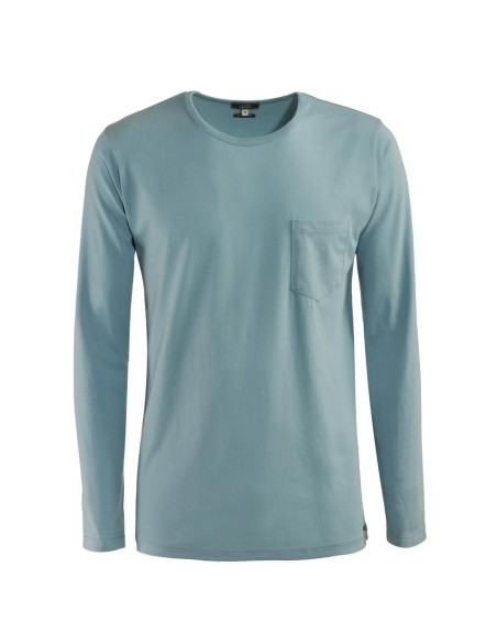 T-SHIRT BASIC IN COTONE BIOLOGICO MANICHE LUNGHE "JAMES"