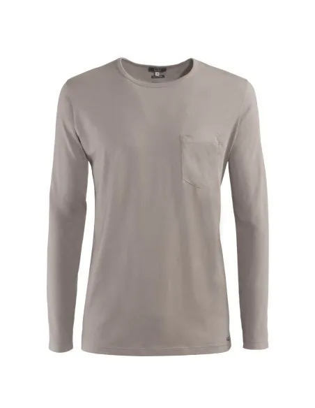 T-SHIRT BASIC IN COTONE BIOLOGICO MANICHE LUNGHE "JAMES"