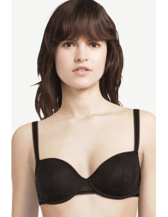 REGGISENO "AURA" PREFORMATO SPACER - NERO