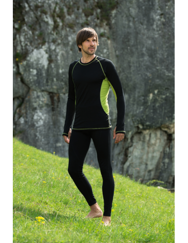 PANTALONE TERMICO IN LANA-SETA SPORT UOMO