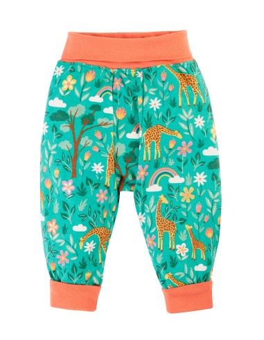 PANTALONE AMPIO BABY IN COTONE BIOLOGICO "GIRAFFA"