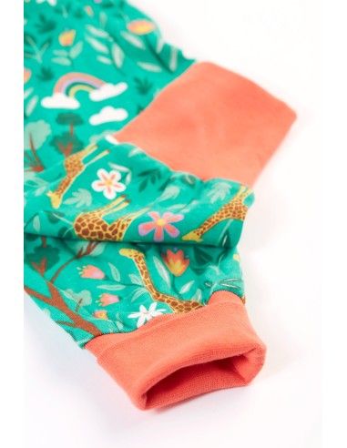 PANTALONE AMPIO BABY IN COTONE BIOLOGICO "GIRAFFA"