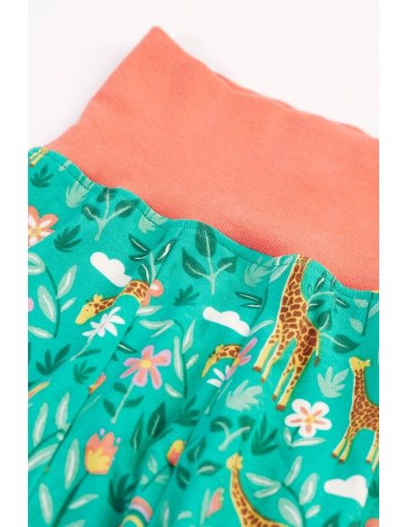 PANTALONE AMPIO BABY IN COTONE BIOLOGICO "GIRAFFA"