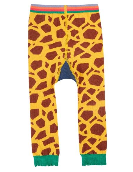 LEGGINGS BABY IN MAGLINA DI COTONE BIOLOGICO "GIRAFFA"
