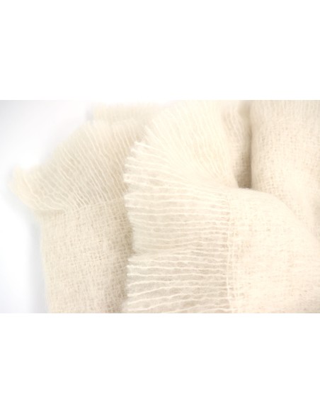 COPERTA IN MOHAIR E LANA MERINO 140X180