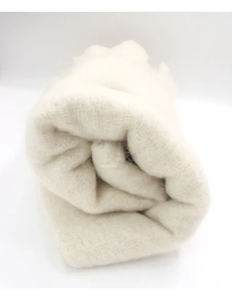 COPERTA CALDISSIMA IN MOHAIR E LANA 142x183 CM