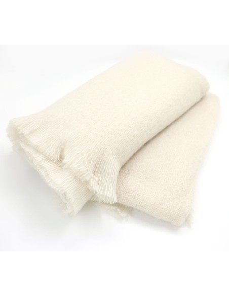 COPERTA IN MOHAIR E LANA MERINO 140X180