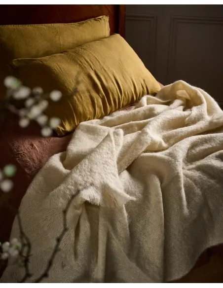 COPERTA CALDISSIMA IN MOHAIR E LANA 142x183 CM