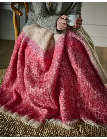 COPERTA CALDISSIMA IN MOHAIR E LANA 142x183 CM