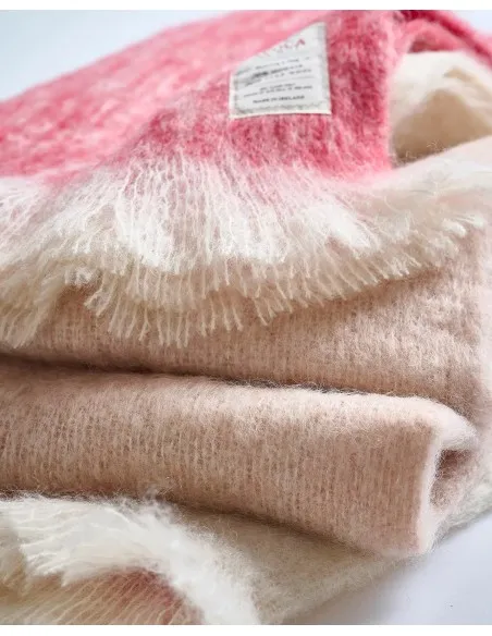 COPERTA CALDISSIMA IN MOHAIR E LANA 142x183 CM