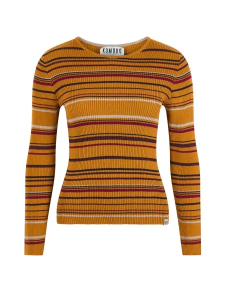 PULL SLIM FIT A COSTINA  IN COTONE BIOLOGICO "ANNABELLE"