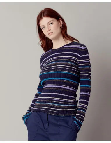 PULL SLIM FIT A COSTINA  IN COTONE BIOLOGICO...