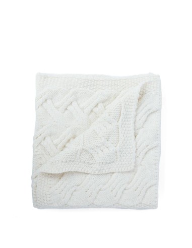 COPERTA CULLA ARAN IN LANA SUPERSOFT...