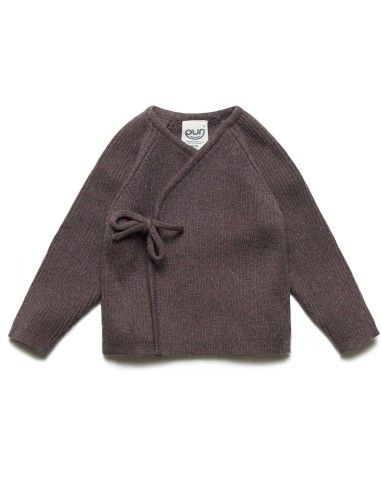 KIMONO BABY A COSTINA IN COTONE E LANA