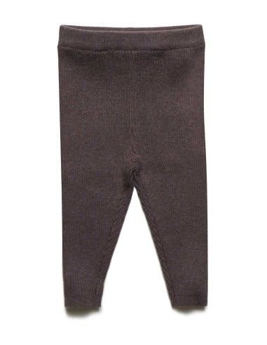 LEGGINGS BABY IN COTONE E LANA A COSTINA