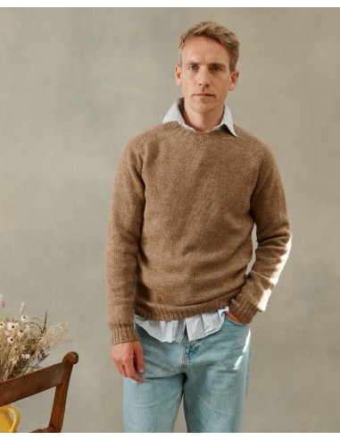 MAGLIONE UOMO IN PURA LANA SHETLAND NON TINTO