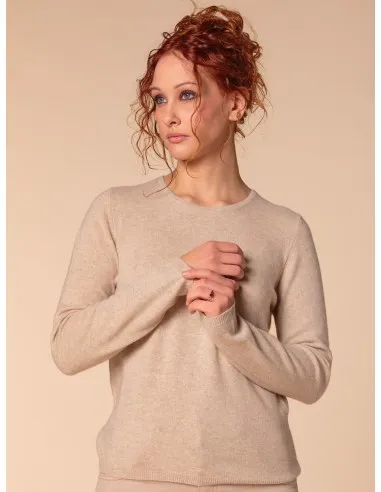 PULL BASIC IN 100% BABY CASHMERE "OLIVIA"