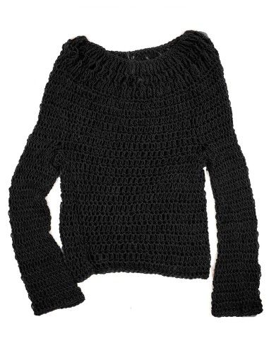 MAGLIA RETE IN 100% BABY ALPACA