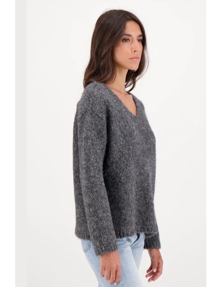 PULL IN ALPACA E COTONE BIOLOGICO "ECUME"