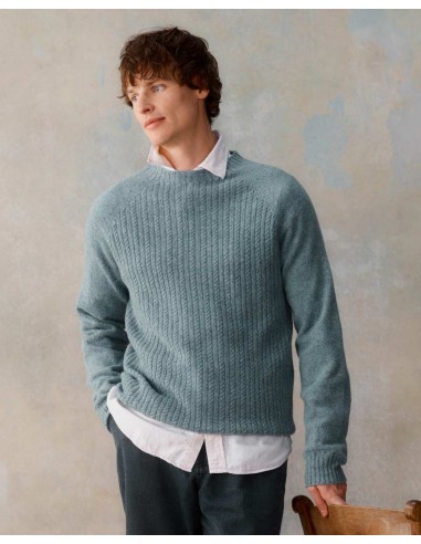 MAGLIONE SCOZZESE UOMO IN LANA D'AGNELLO SUPERFINE "PATTERN"