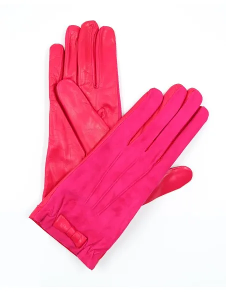 GUANTO DONNA IN PELLE, SUEDE E CASHMERE