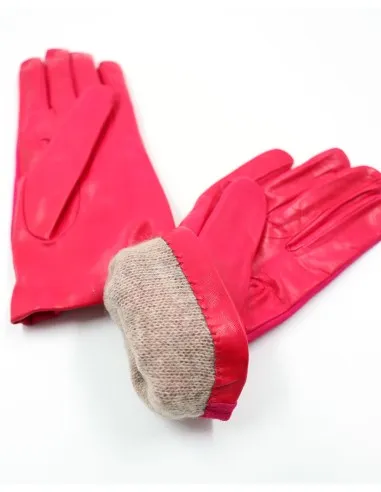 GUANTO DONNA IN PELLE, SUEDE E CASHMERE