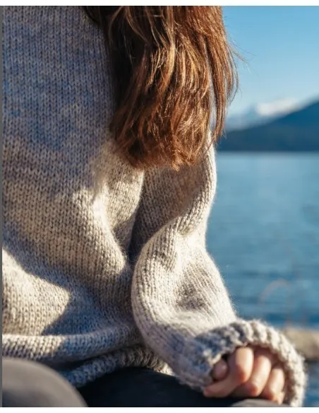 MAGLIONE NORVEGESE FATTO A MANO IN LANA MERINO "YRSA"