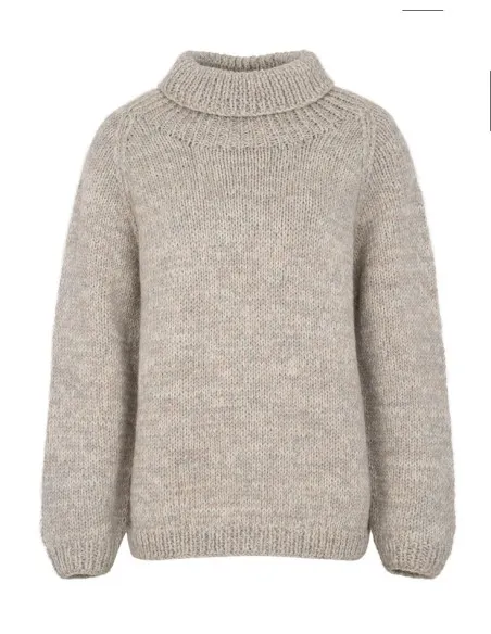 MAGLIONE NORVEGESE FATTO A MANO IN LANA MERINO "YRSA"