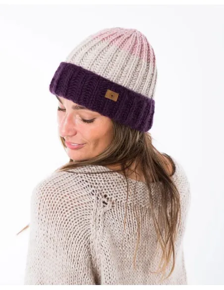 BERRETTONE NORVEGESE FATTO A MANO "VIOLA"