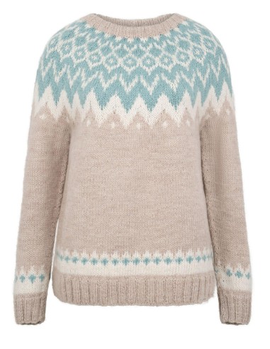 MAGLIONE NORVEGESE FATTO A MANO IN LANA MERINO...