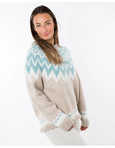 MAGLIONE NORVEGESE FATTO A MANO IN LANA MERINO...