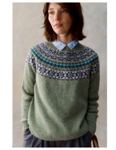 MAGLIONE SCOZZESE IN 100% LANA VERGINE "FAIRISLE YOKE"