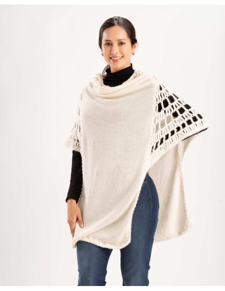 DRESS PONCHO IN 100% BABY ALPACA