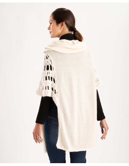 DRESS PONCHO IN 100% BABY ALPACA