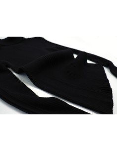 PULL DONNA A COLLO ALTO IN 100% LANA MERINO - NERO 2