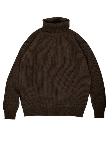 MAGLIONE UNISEX COLLO ALTO IN LANA DI YAK