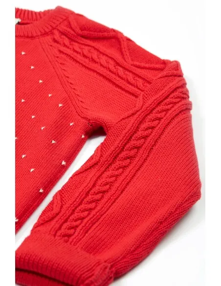 MAGLIONCINO NATALIZIO IN COTONE BIOLOGICO "PINGUINI"