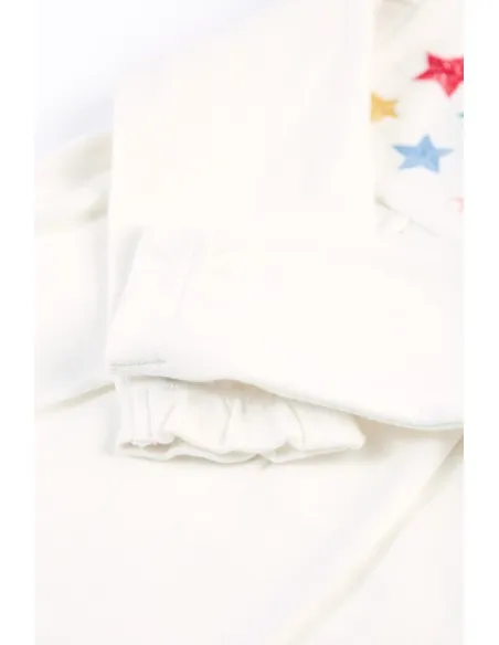 BODY NATALIZIO  IN COTONE BIOLOGICO CON STELLINE "EVIANA"