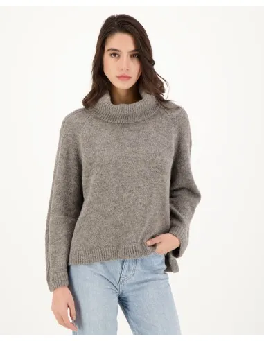 MAGLIONE IN 100% BABY ALPACA "BLEUENN"