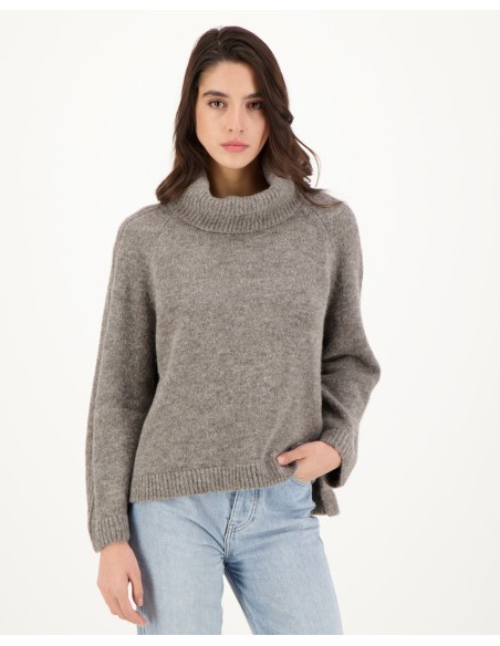 MAGLIONE IN 100% BABY ALPACA "BLEUENN"