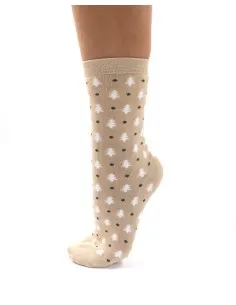 CALZINI MEDI BAMBU "ALBERELLI" - BEIGE