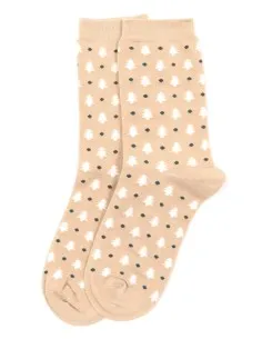 CALZINI MEDI BAMBU "ALBERELLI" - BEIGE 2