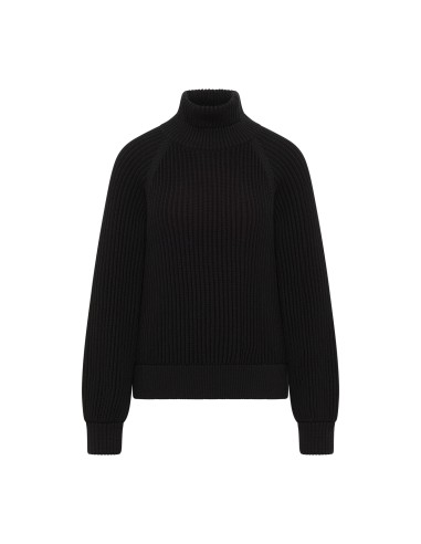 MAGLIONE IN COTONE BIOLOGICO A COSTE CON COLLO...