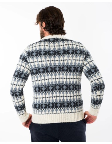 MAGLIONE NORVEGESE FATTO A MANO IN LANA MERINO...