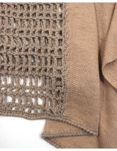 PONCHO IN 100% BABY ALPACA LAVORATO