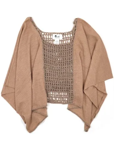 PONCHO IN 100% BABY ALPACA LAVORATO