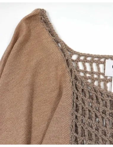 PONCHO IN 100% BABY ALPACA LAVORATO