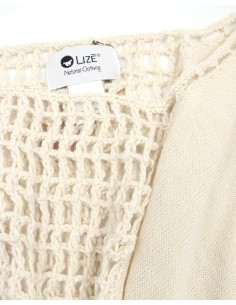 PONCHO IN 100% BABY ALPACA LAVORATO - BIANCO 2